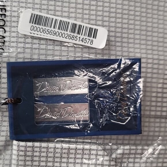 David Donahue Men's Trim Fit Check Dress Shirt - Picture 6 of 7